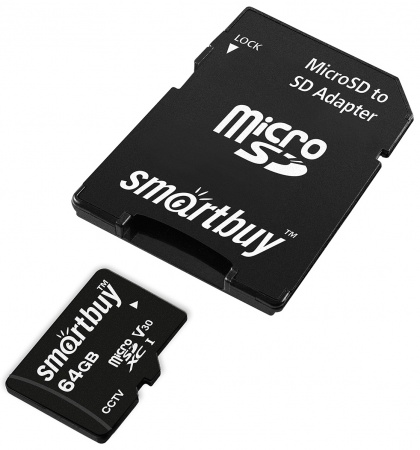 SmartBuy microSDXC 64Gb Class10 U3 V30 (SB64GBSDCCTV)