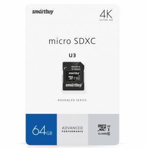 SmartBuy 64GB microSDXC Class 10 U3 Advanced Series