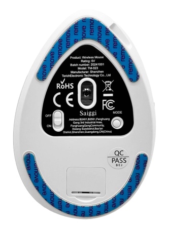 Купить Saiggi Wireless Vertical Mouse (TM-023) White