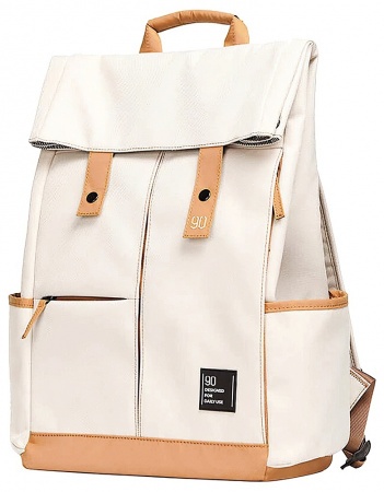 Xiaomi 90 Points Vibrant College Casual Backpack Creamy-White