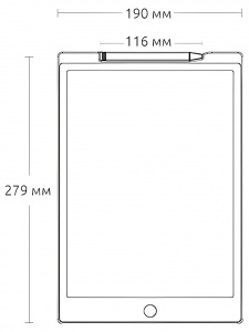 Купить Xiaomi LCD Writing Tablet 12" (XMEA12L) Black