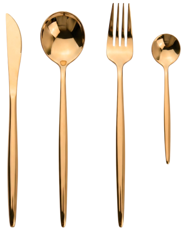 Купить Набор столовых приборов Xiaomi Maison Maxx Modern Flatware Set Gold
