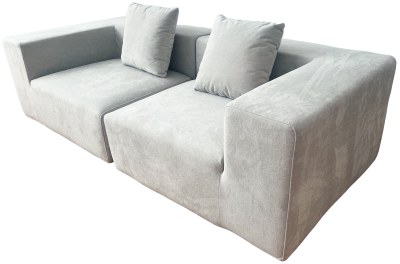 Купить Frameless Foam Sofa Bed 220x100x62 cm. (T-006) Light Grey
