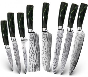 Xiaomi Spetime 8-Pieces Kitchen Knife Set Green (GE03KN8)