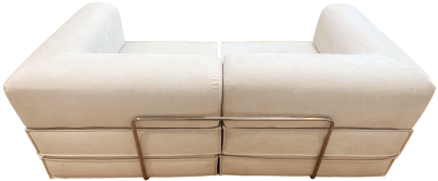 Купить Frameless Foam Sofa Bed 200x100x70 cm. (T-007) Cream White
