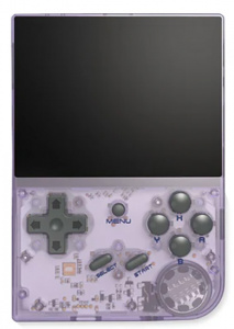 Anbernic Portable Game Console RG35XX 2024 Transparent Purple