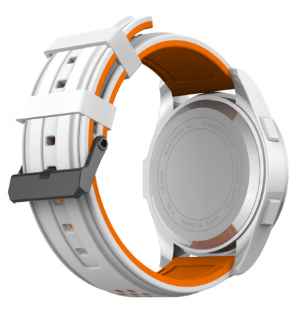 CARCAM SMART WATCH F3 - WHITE, Оранжевый силикон