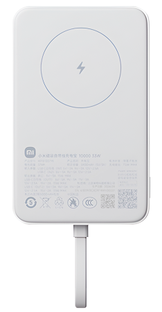 Купить Xiaomi Magnetic Power Bank with Built in Cable 10000mAh 33W (WPB1007MI) White