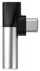 Baseus L41 Type-C (input) for Type-C + 3.5 mm Silver - Black (CATL41-01)