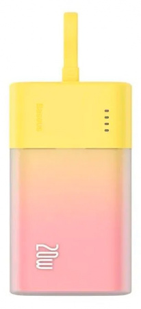Купить Xiaomi Baseus Pocket Fast Charging Power Bank Lighting 5200 mAh (PPKDC05L) Yellow