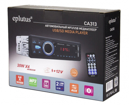 Купить Автомагнитола 1 Din с LED дисплеем Eplutus CA313