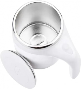 Multi-functional Magnetized Strring Cup 380ml Grey White (XD-860)