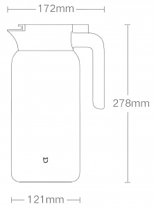 Купить Xiaomi Mijia Thermos Kettle 2L (MJBWH02PL) White