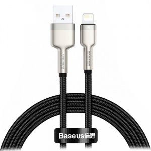 Baseus Cafule Series Metal Data Cable USB 2.0 - Lightning 2.4A 1м Black (CALJK-A01)