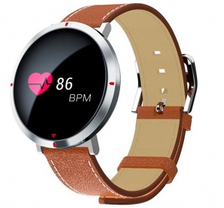 CARCAM Smart Watch S2 коричневая кожа
