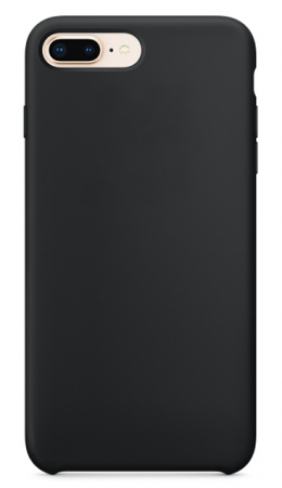 Чехол для iPhone 8 plus Silicon Case чёрный