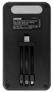 Купить CARCAM 4in1 Jump Starter+Air Compressor+ Solar Power Bank+Led Lighting 10000mAh (CCMJS4)