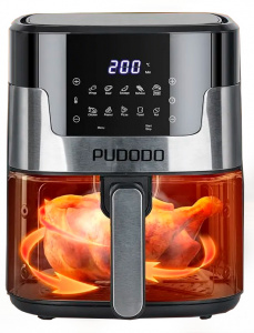 Купить Аэрогриль Xiaomi Pudodo Smart Air Fryer 6L Silver