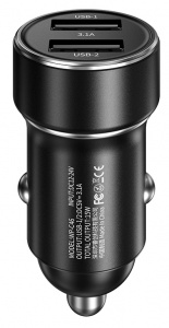 Wekome StarRoad Series Vieyie Dual-USB Car Charger 15W (WP-C46) Black