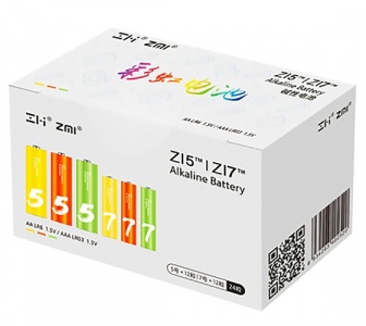 Xiaomi ZMI Rainbow ZI5/ZI7 (12шт.АА+12шт.ААА)