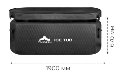 Купить Надувная ледяная ванна Tonorth Inflatable Ice Tub 190x76x67cm 668L (TS-HCP05) Black