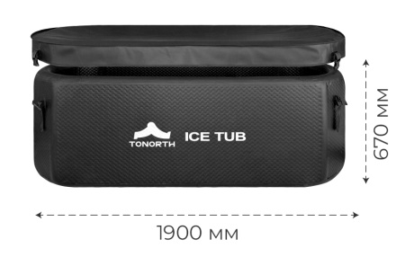 Купить Надувная ледяная ванна Tonorth Inflatable Ice Tub 190x76x67cm 668L (TS-HCP05) Black