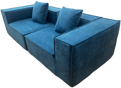 Купить Frameless Foam Sofa Bed 220x100x62 cm. (T-012) Night Blue