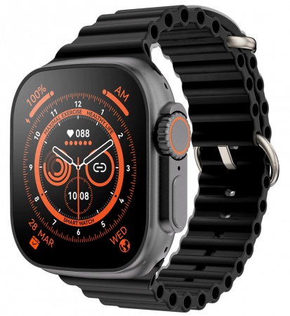 Wearfit A8 Ultra Smart Watch 45mm Black