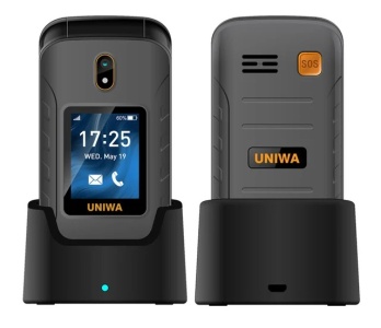 UNIWA V909T Flip Phone Gray