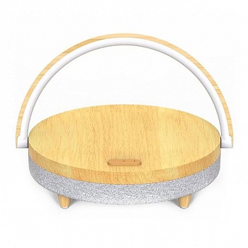 Купить Колонка с функцией беспроводной зарядки Xiaomi Ezvalo Wireless Charging Music Desk Lamp Wood (LYYD01)