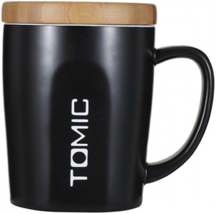Xiaomi TomicCeramic Cup With Bamboo Cover Black (TCL1314)