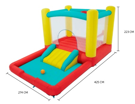 Купить Надувной батут Vlaken YM1982-1 Red/Yellow/Green