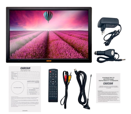 Купить CARCAM 16" LED TV DVB-T2/Analog 3600 mAh (CCLED16B)