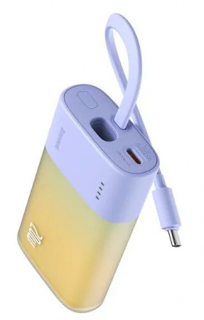 Купить Xiaomi Baseus Pocket Fast Charging Power Bank Lighting 5200 mAh (PPKDC05L) Purple