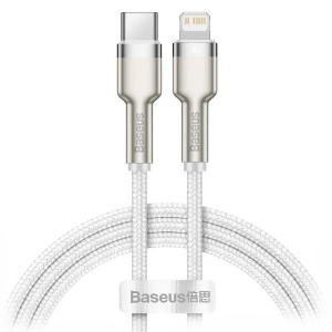 Baseus Cafule Series Metal Data Cable Type-C to iP PD 20W 1m White (CATLJK-A02)
