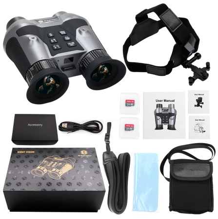 Купить Suntek 4K 3D Dual Screen Head and Helmet Mounted Night Vision Binocular VRNV303