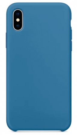 Чехол для iPhone 10/X Silicon Case синий