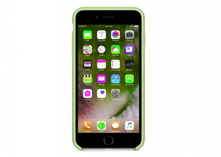 Чехол для iPhone 8 plus Silicon Case зелёный
