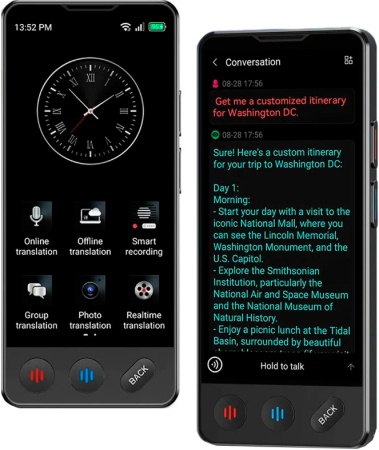 Купить Интеллектуальный голосовой переводчик AI 4G Translator (A20)