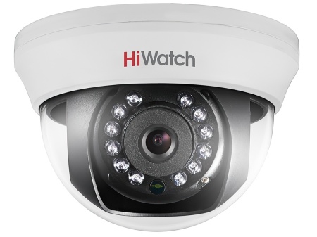Купить 2Мп внутренняя купольная HD-TVI камера с ИК-подсветкой до 20м HiWatch DS-T201(B) (3.6 mm)