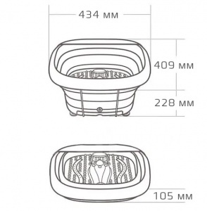 Xiaomi Leravan Folding Massage Foot Bath Gray (LF-ZP008)