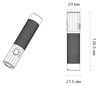 Xiaomi NexTool Waterpoof Flashlight Black (NE20069)