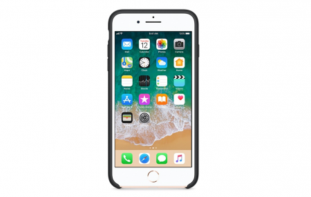 Чехол для iPhone 8 plus Silicon Case чёрный