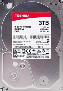 Toshiba P300 HDWD130UZSVA, 3ТБ, HDD, SATA III, 3.5"