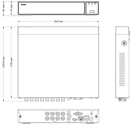 Купить CARCAM 8CH XVR3008