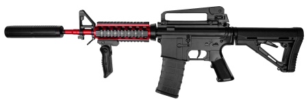Купить TIAN GONG M4A1 Electric Adjustable Gel Bullet Gun (XS-1801) Black/Red