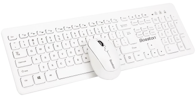 Купить Bosston Wireless Keyboard and Mouse Combo (WS500) White