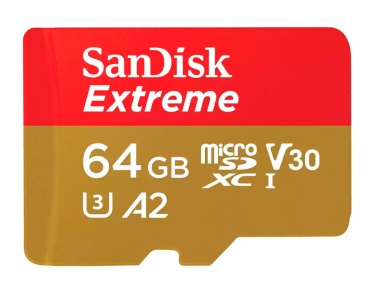 SanDisk Extreme 64GB microSDXC UHS-I (SDSQXAH-064G-GN6MN)