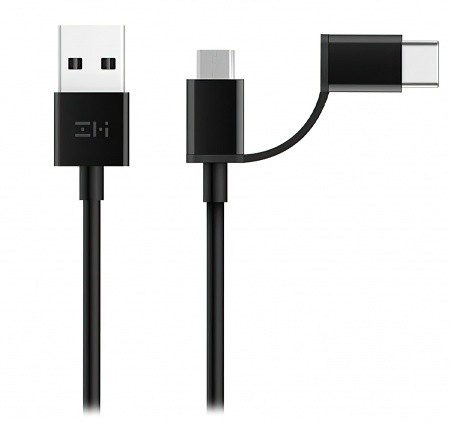Купить Xiaomi ZMI USB Type-C/Micro 30cm Черный (AL501) Кабель 2 в 1
