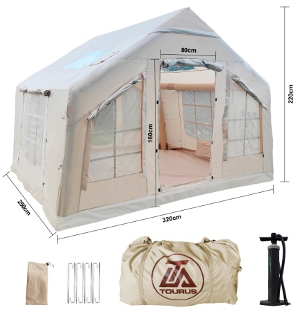 Купить Надувная палатка Tourus Inflatable Camping Tent 320×250×220cm Beige TS-IT05
